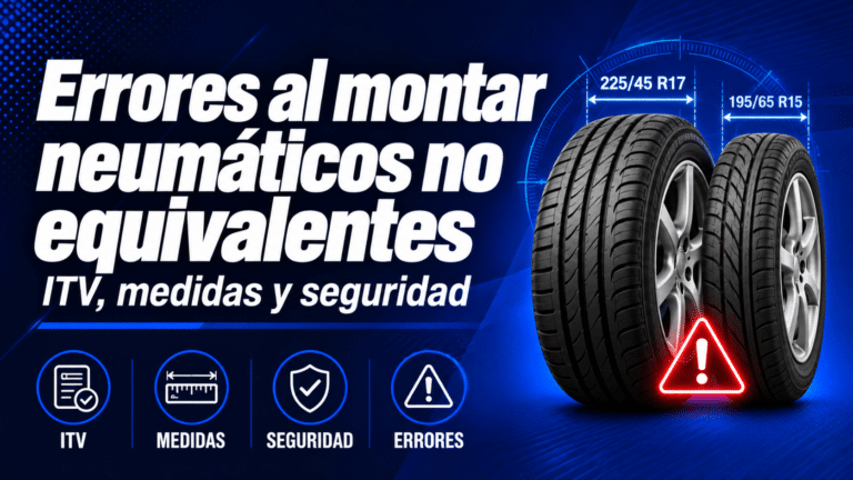 Errores al montar neumáticos no equivalentes