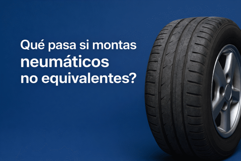 Qué pasa si montas neumáticos no equivalentes