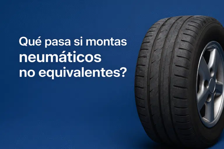 Qué pasa si montas neumáticos no equivalentes
