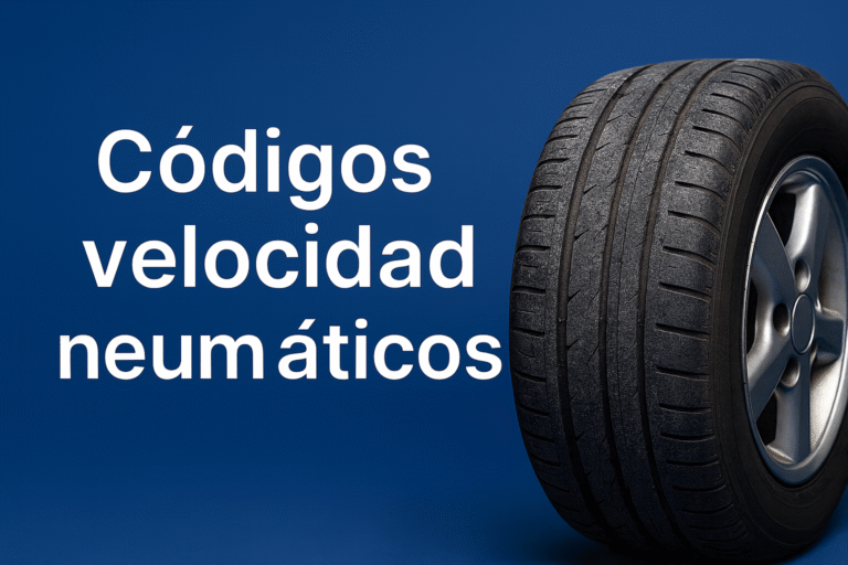 código velocidad neumáticos