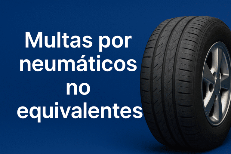 Multas por neumáticos no equivalentes
