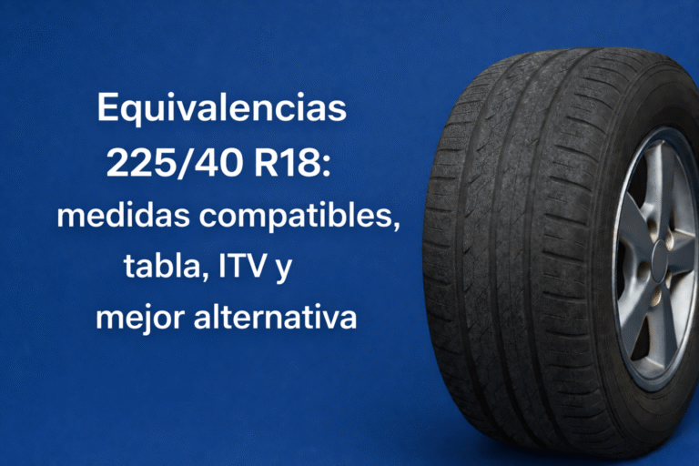 Equivalencias 225/40 R18