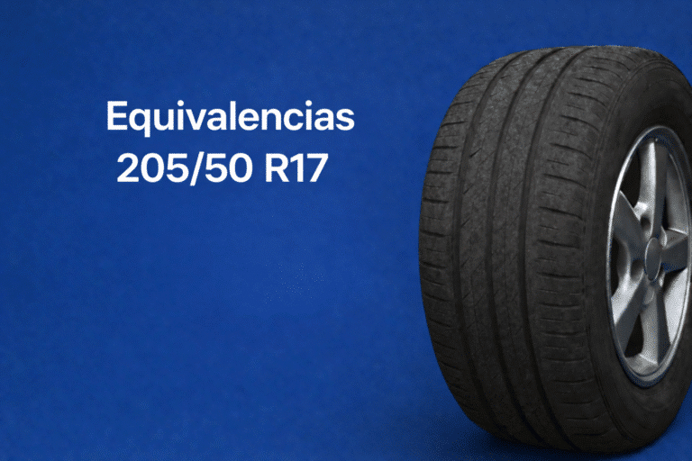 Equivalencias 205/50 R17