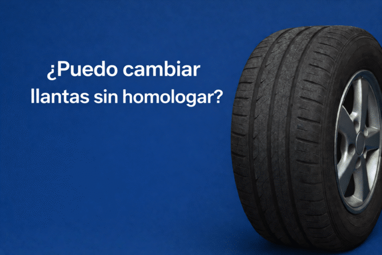 ¿Puedo cambiar llantas sin homologar?