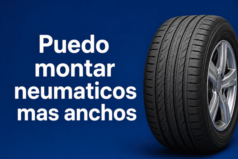 Puedo montar neumaticos mas anchos