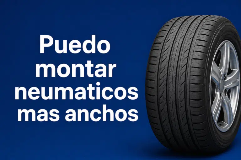 Puedo montar neumaticos mas anchos