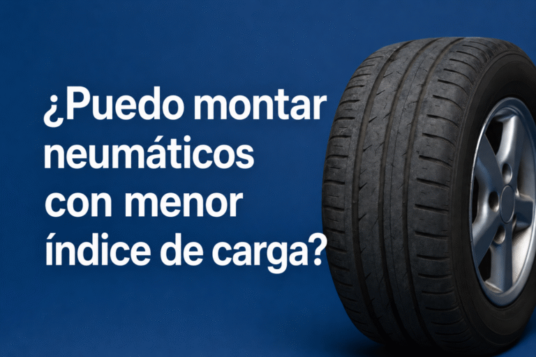 ¿Puedo montar neumáticos con menor índice de carga?