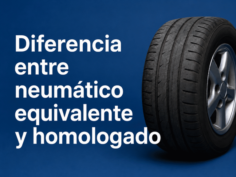 Diferencia entre neumático equivalente y homologado