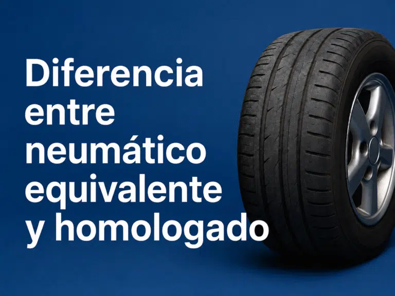 Diferencia entre neumático equivalente y homologado