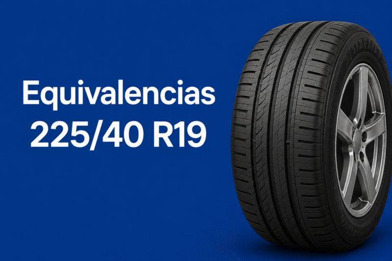 Equivalencias 225/40 R19