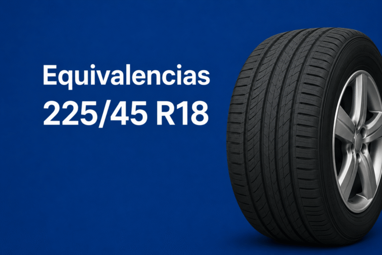 Equivalencias 225/45 R18