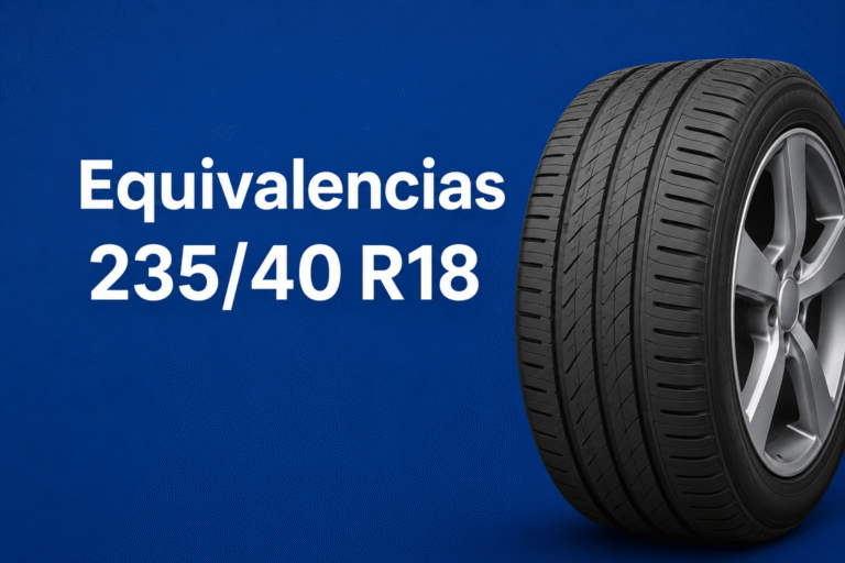 Equivalencias 235/40 R18