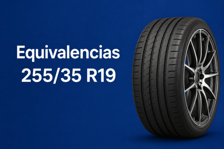 Equivalencias 255/35 R19