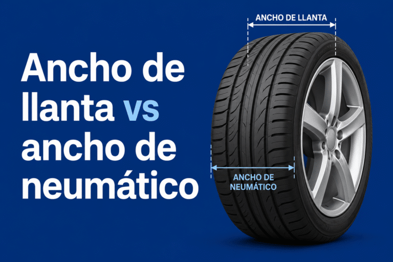 Ancho de llanta vs ancho de neumático