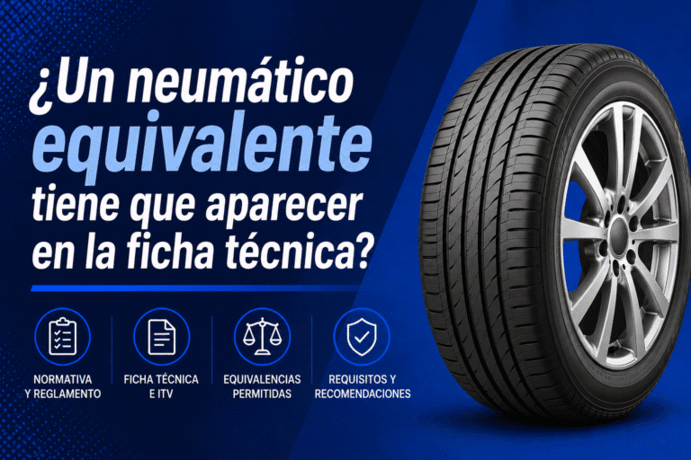 ¿Un neumático equivalente tiene que aparecer en la ficha técnica?