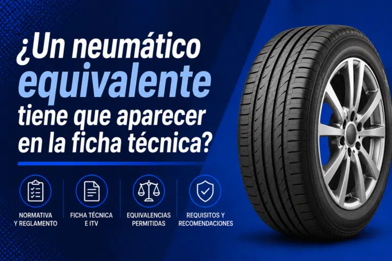 ¿Un neumático equivalente tiene que aparecer en la ficha técnica?