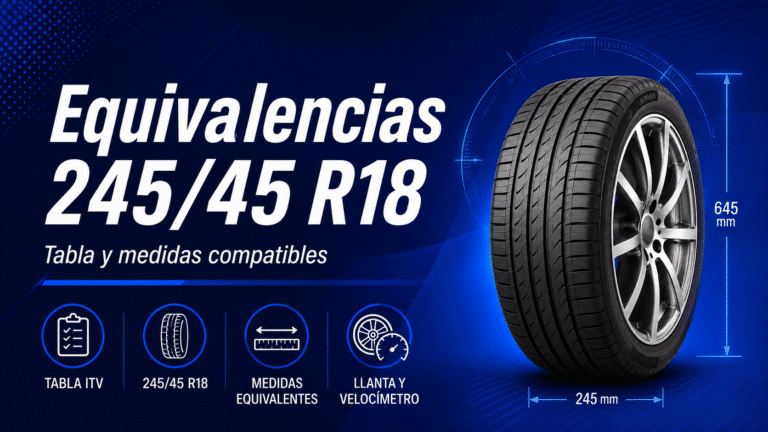 Equivalencias 245/45 R18