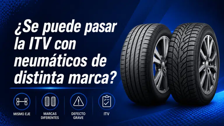¿Se puede pasar la ITV con neumáticos de distinta marca?